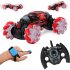 1 16 4WD RC Stunt Car Watch Control Deformable Gesture Induction with LED Light Electric Transform Drift Toy red