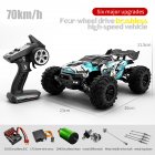 1 16 Full Scale High speed RC Car 4wd Big wheel Remote Control Vehicle Toy Blue