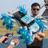 1 16 Mini Remote Control Car Gesture Induction Deformation Off road Vehicle with Light Cv a500 Blue Handle Control
