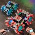 1 16 Mini Remote Control Car Gesture Induction Deformation Off road Vehicle with Light Cv a500 Blue Handle Control