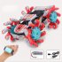 1 16 Mini Remote Control Car Gesture Induction Deformation Off road Vehicle with Light Cv a500 2 Red Double Control