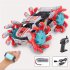 1 16 Mini Remote Control Car Gesture Induction Deformation Off road Vehicle with Light Cv a500 2 Red Double Control