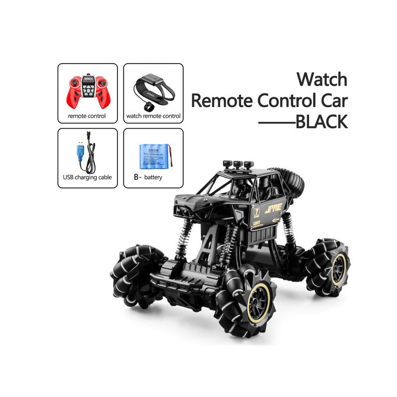 1:16 Rc Cars 4wd Watch Control Gesture Induction Remote Control Car Machine for Radio-controlled Stunt Car Toy Cars RC Drift Car 2031 black
