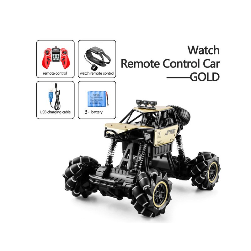 1:16 Rc Cars 4wd Watch Control Gesture Induction Remote Control Car Machine for Radio-controlled Stunt Car Toy Cars RC Drift Car 2031 gold