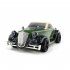 1 16 Remote Control Car 4wd Flat Running Retro Drift Car with Light Off road Vehicle Model Toys Army Green
