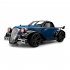 1 16 Remote Control Car 4wd Flat Running Retro Drift Car with Light Off road Vehicle Model Toys Blue