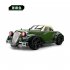1 16 Remote Control Car 4wd Flat Running Retro Drift Car with Light Off road Vehicle Model Toys Army Green