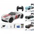 1 16 Remote Control Racing Car With Spray Music Light 360 Rotation RC Drift Stunt Car Model Toys Convertible Black