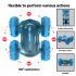 1 16 Remote Control Stunt Car Vehicle Double Sided Flip Driving Drift RC Cars Outdoor Toys Blue