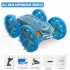 1 16 Remote Control Stunt Car Vehicle Double Sided Flip Driving Drift RC Cars Outdoor Toys Blue