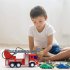 1 16 Scale 10 5 inch Fire  Truck  Toy With Lights Sounds Friction Powered Car With Water Pump Siren Extension Ladder For Young Children Fire sprinkler
