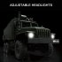 1 16 Scale RC Truck 2 4G 6WD Remote Control Off Road Vehicle Rechargeable RC Army Car With Light Birthday Gifts For Boys Girls b36