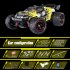 1 18 2 4G RC Car 52km h High Speed Off road Vehicle Rechargeable Brushless Remote Car For Boys Gifts 18423 blue