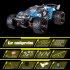 1 18 2 4G RC Car 52km h High Speed Off road Vehicle Rechargeable Brushless Remote Car For Boys Gifts 18423 blue