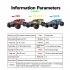 1 18 2 4G RC Car 52km h High Speed Off road Vehicle Rechargeable Brushless Remote Car For Boys Gifts 18423 blue