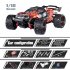 1 18 2 4G RC Car 52km h High Speed Off road Vehicle Rechargeable Brushless Remote Car For Boys Gifts 18423 blue