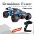 1 18 2 4G RC Car 52km h High Speed Off road Vehicle Rechargeable Brushless Remote Car For Boys Gifts 18423 blue