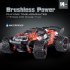1 18 2 4G RC Car 52km h High Speed Off road Vehicle Rechargeable Brushless Remote Car For Boys Gifts 18423 blue