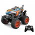 1 18 2 4g Remote Control Shark Head Monster Car 360 Degree Rotating Dance Stunt Spray Car With Lights T 181 blue