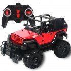 1:18 2WD 4CH Electric Wireless Alloy Remote Control Charging Opening Door Car with LED Light Kids Toy red