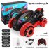1 18 3 7v Kids Stunt Motorcycle Spray Music Rc Car High Speed Drift Rotation Off road Vehicle Red
