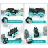 1 18 3 7v Kids Stunt Motorcycle Spray Music Rc Car High Speed Drift Rotation Off road Vehicle Red