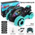 1 18 3 7v Kids Stunt Motorcycle Spray Music Rc Car High Speed Drift Rotation Off road Vehicle Blue