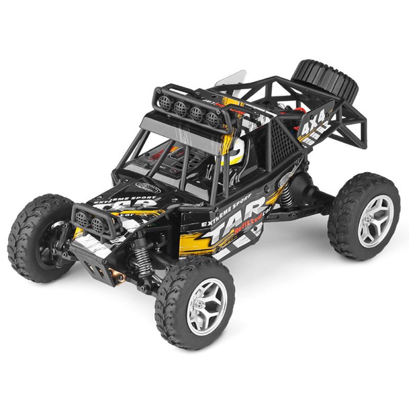 1:18 Four-wheel Drive RC Desert Truck Fast Speed Remote Control Car Toy black