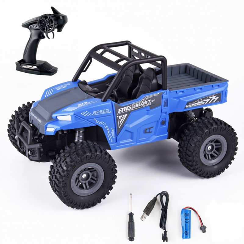 1:18 High-speed Off-road Truck with Lights Children 2.4g RC Car Model Toy