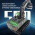 1 18 Huina 1558 Remote Control Car Alloy 11 channel Rc Excavator Crawlers Engineering Vehicle Tractor Toy Gray Green