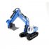 1 18 Huina 1558 Remote Control Car Alloy 11 channel Rc Excavator Crawlers Engineering Vehicle Tractor Toy Gray Green