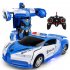1 18 Remote Control Transforming Car Induction Transforming Robot Rc Car Children Racing Car Model Toys For Boys without battery yellow rambo 1 18