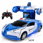 1:18 Remote Control Transforming Car Induction Transforming Robot Rc Car Children Racing Car Model Toys For Boys no battery police car/Bugatti 1:18