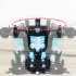 1 18 Remote Control Car Electric One button Deformation Simulation Car Model 278 Rechargeable Frosted Rc Car blue and black 1 18