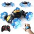 1 18 Remote Control Car Gesture Induction Watch Remote Control Twisting Car Model Toys 88bb Single Control Blue