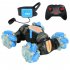 1 18 Remote Control Car Gesture Induction Watch Remote Control Twisting Car Model Toys 88bb Single Control Blue