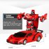 1 18 Remote Control Transforming Car One button Deformation Robot Cars Toys For 3 11 Years Old Kids As Gifts blue  rechargeable version  1 18