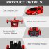 1 18 Remote Control Transforming Car One button Deformation Robot Cars Toys For 3 11 Years Old Kids As Gifts Yellow  rechargeable version  1 18