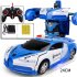 1 18 Remote Control Transforming Car Induction Transforming Robot Rc Car Children Racing Car Model Toys For Boys Charging Police Car Bugatti 1 18