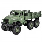 1/18 Six-wheel Remote Control Off-road Vehicle Four-wheel Drive Simulation <span style='color:#F7840C'>Car</span> Children Toy green