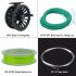 1 1B Bearing Fly Fishing Reel Fishing Line   Extension Line Taper Leader Tippet Set Blue Yellow