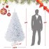 1 2 1 5 1 8M Christmas Tree Artificial Xmas Tree Encrypted Christmas Tree Ornaments For Xmas Holiday Winter Home Party Decor 2 1m white Xmas tree  800T 