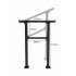 1 2 Step Outdoor Step Handrail With An Extensive Adjustment Range of 0 65     36 L X 22 W