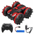 1:20 2.4g Remote Control Car Amphibious 4wd Double-sided Tumbling Stunt Rc Car For Boys Birthday Gifts red