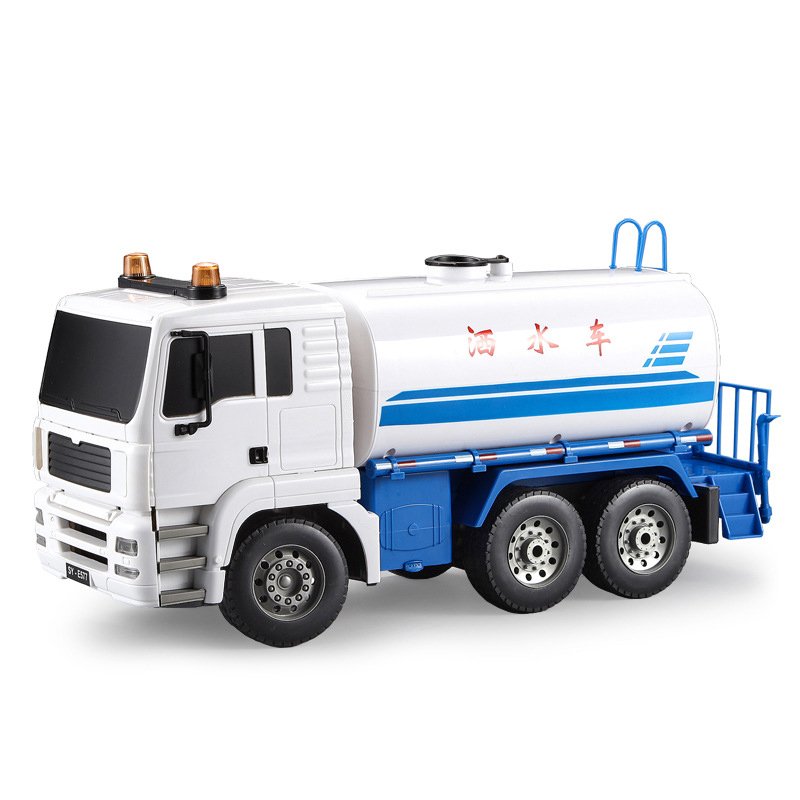 1:20 38CM Electric Remote Control Sprinkler Trucks Road Cleaning Engineering Vehicle Super Watering Cart RC Truck E577-001