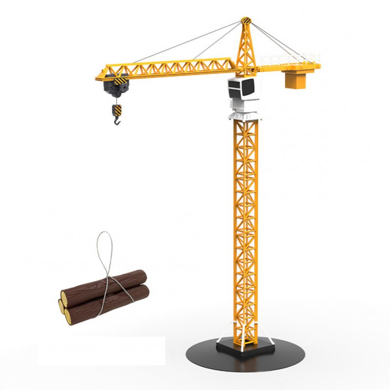 1:20 Large Manual Tower  Cantilever  Crane  Toys Boys Crane Tower Construction Truck Model With Rotated Hook Children Gifts E236-001