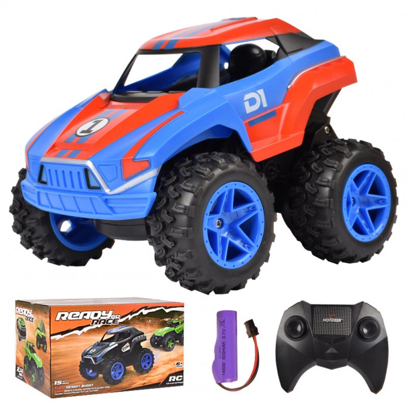 1:20 Remote Control Stunt Car Tumbling Off-road Vehicle Rechargeable Drift Climbing Car Toys Gifts For Boys 3070 red and blue