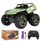 1:20 Remote Control Stunt Car Tumbling Off-road Vehicle Rechargeable Drift Climbing Car Toys Gifts For Boys 3069 green