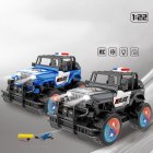 1:22 Realistic Children Wireless Remote  Control  Car Lighting Function Four-way Rechargeable Strong Power Electric Vehicle Toy Blue