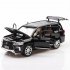 1 24 Alloy Car Model Simulation Off road Vehicle with Light Sound Doors Open Kid Toy  black